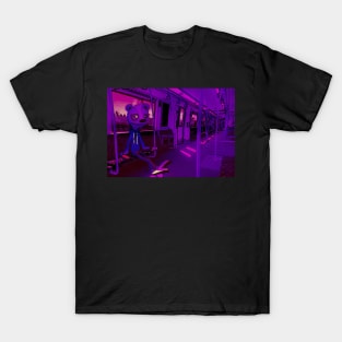 Train-Riding Bear T-Shirt